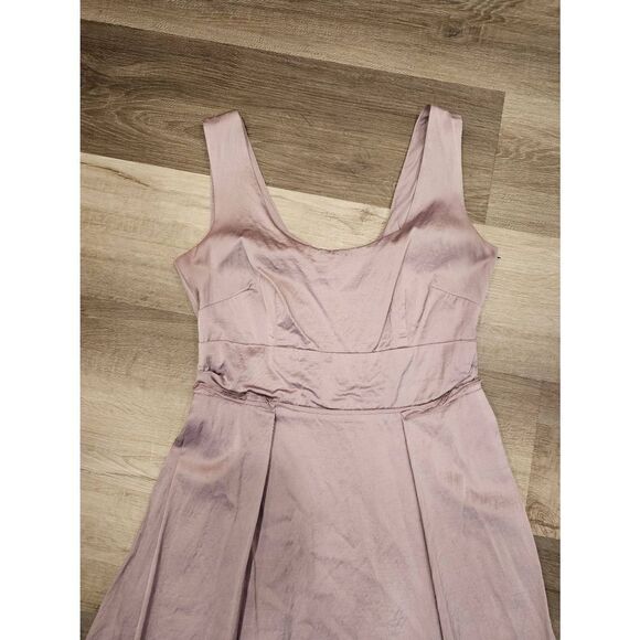 Ann Taylor size 2 Womens Lavender silver shimmer Dress - Picture 2 of 12